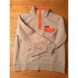 Patagonia Women’s Quilted Snap Pullover Organic Cotton Size L